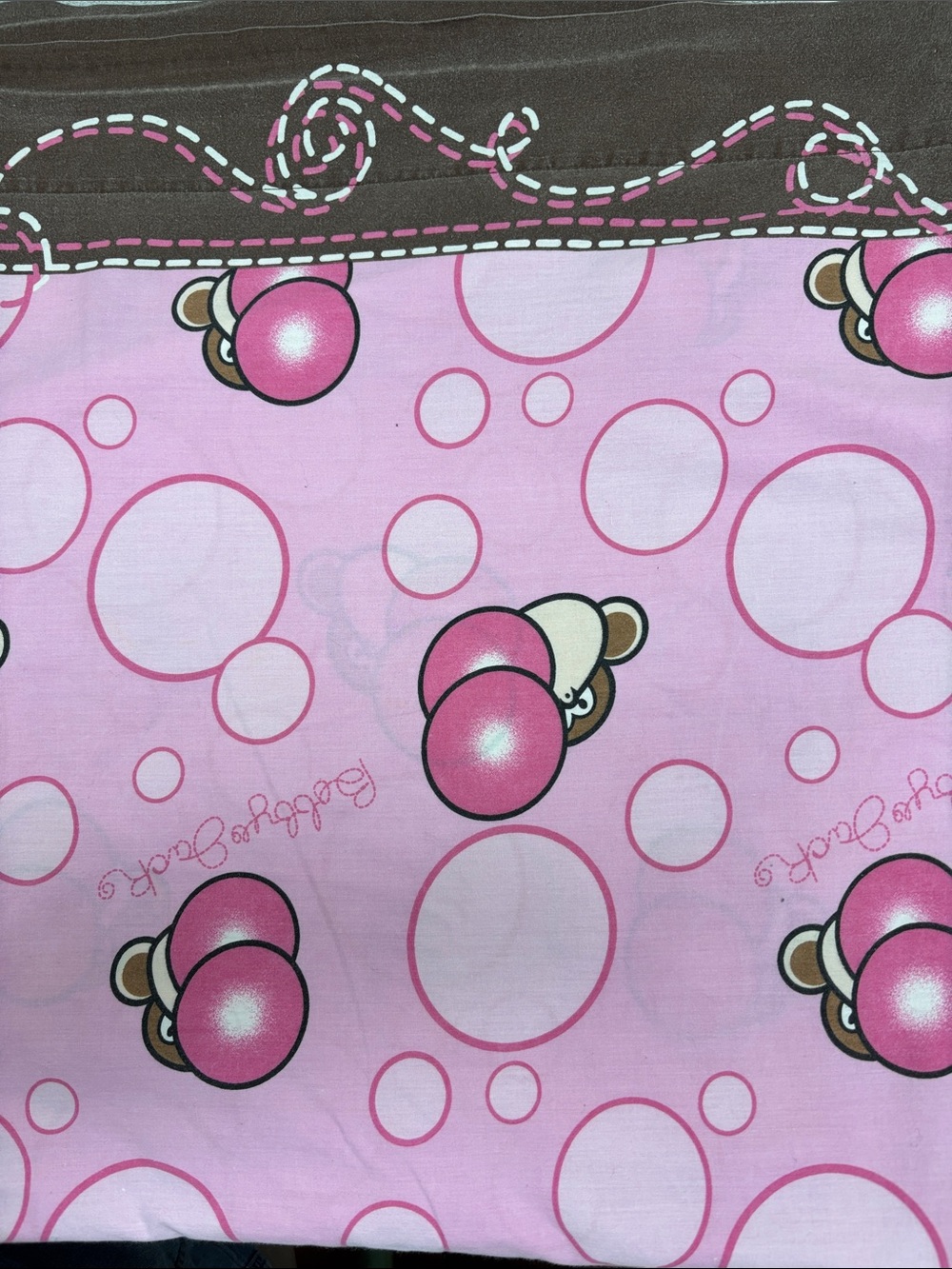 Vintage Bobby Jack "Burst My Bubble" Full Flat Sheet - Rare Y2K Bedding